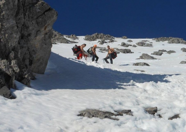  ascending through the snow 